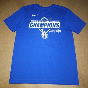 Nike Los Angeles Dodgers 2025  World Series Champions T-Shirt Size Medium